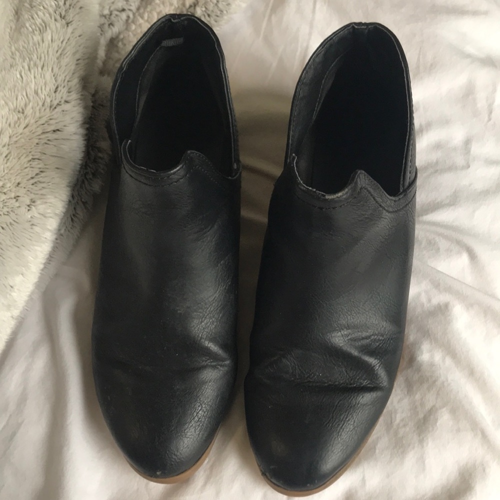 Black ankle booties